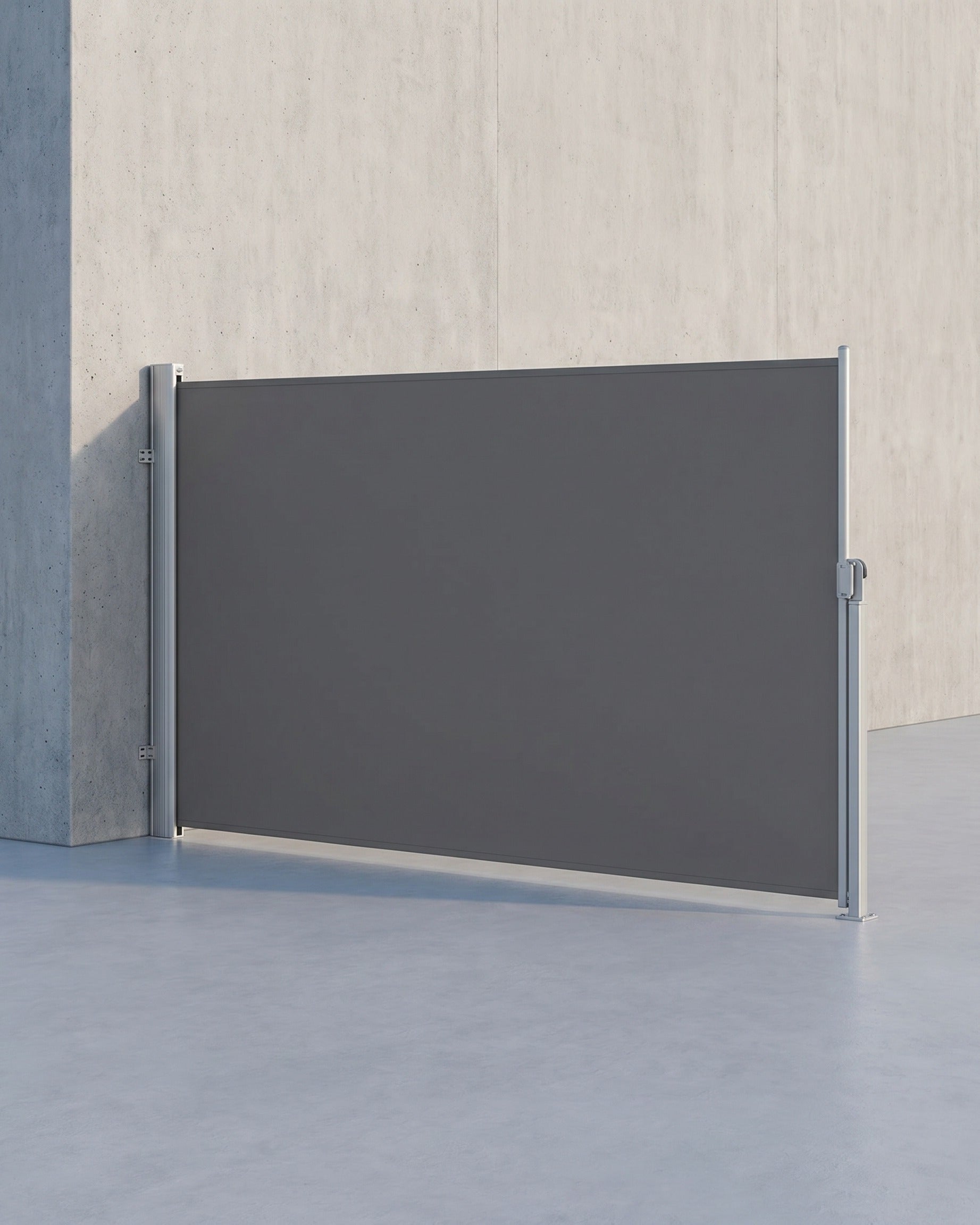 Ausziehbare Seitenmarkise - Gartenmarkise - Balkonmarkise - 200 x (300-350-400) cm – Grau