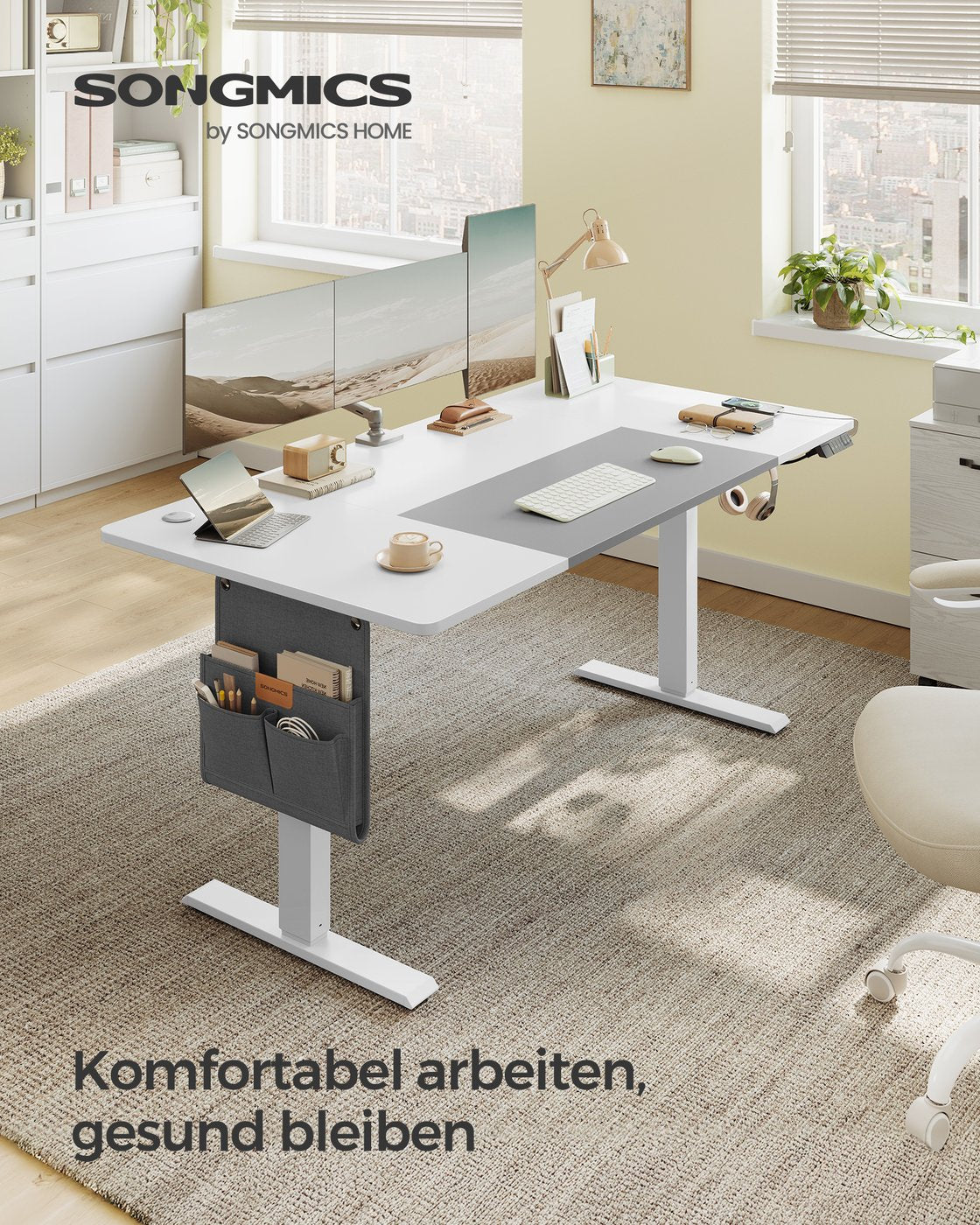 Höhenverstellbarer Schreibtisch - Sitz-Steh-Schreibtisch - Elektrisch verstellbarer Schreibtisch - (Heim-)Büro