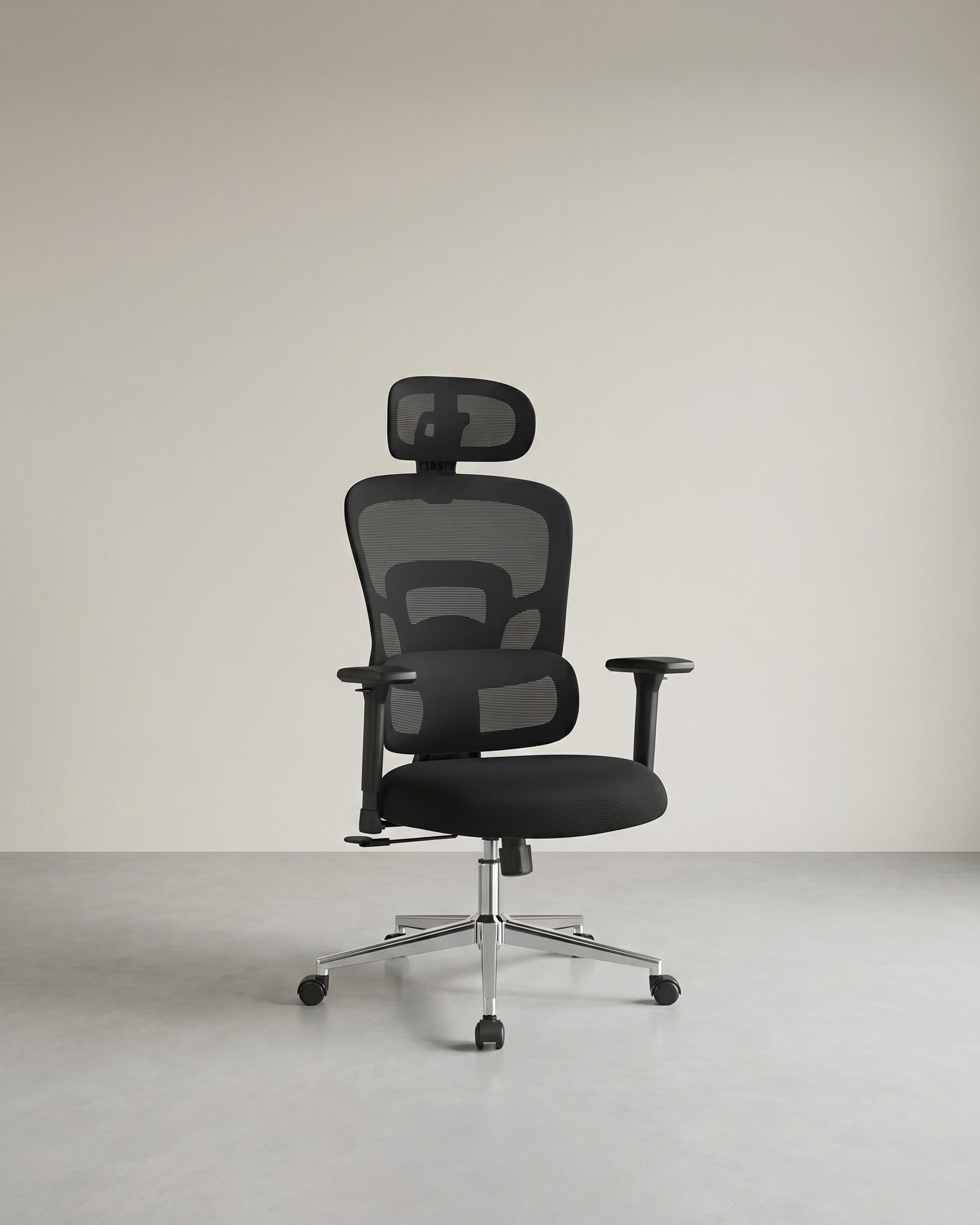 Vollständig verstellbarer Bürostuhl – ergonomischer Bürostuhl – Bürostuhl – verstellbare Rückenlehne – Schwarz