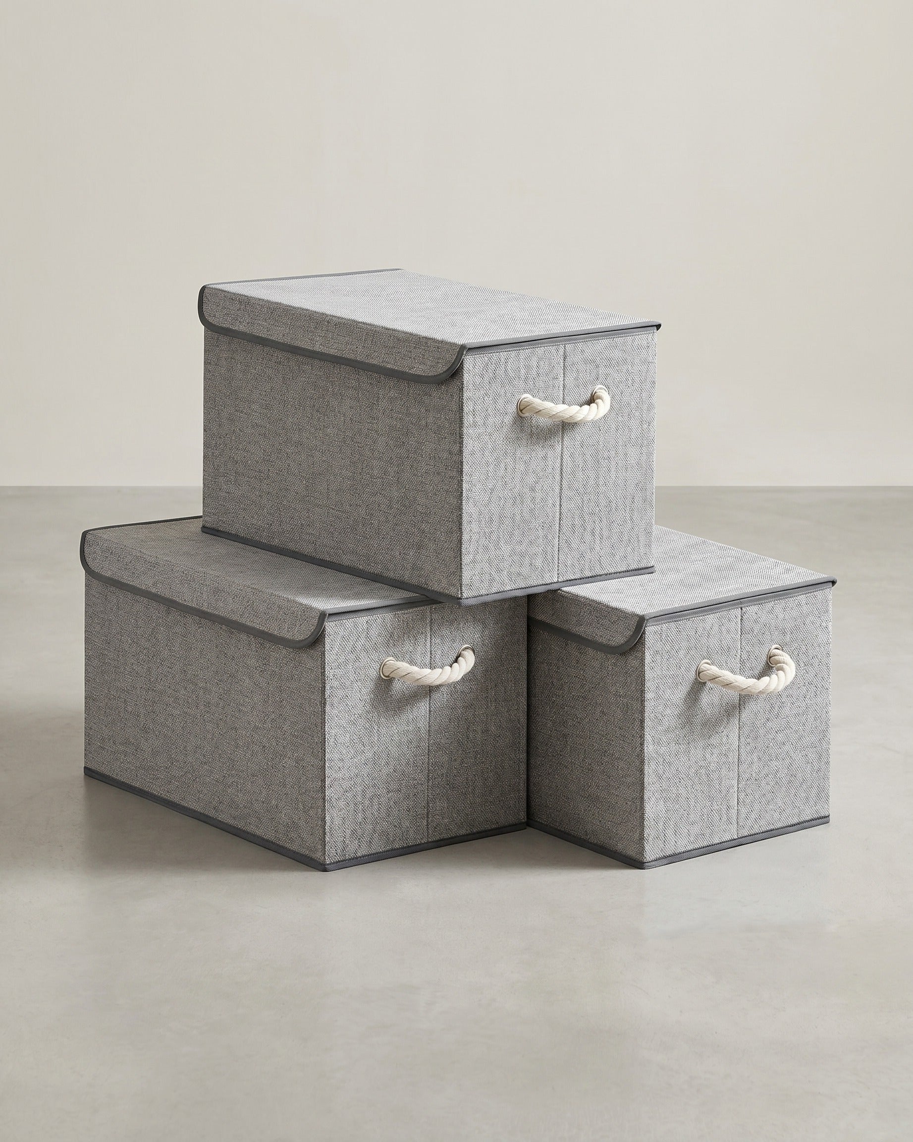 Aufbewahrungsbox Set - 3-teilig Mit Deckel - Für Cube Organizer Und Kleiderschrank