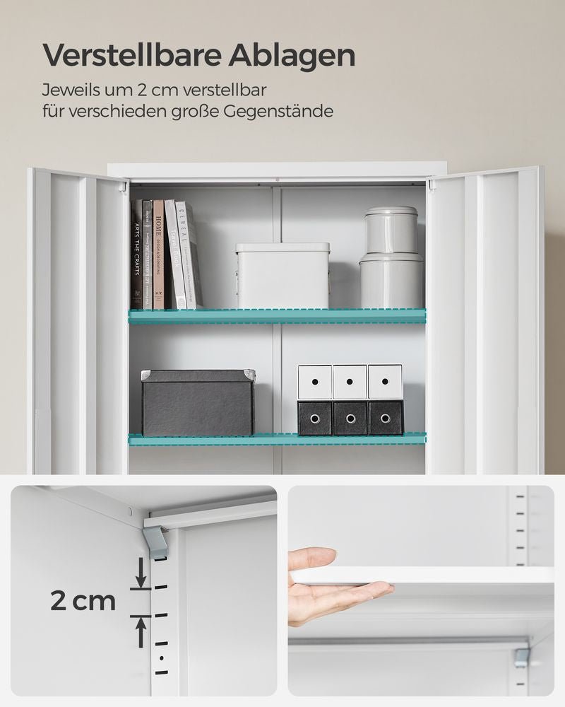 Aktenschrank 180 cm - Stahlschrank - Büroschrank
