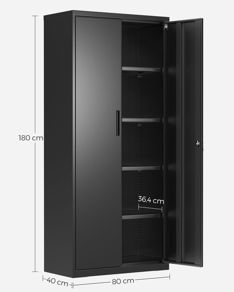 Aktenschrank 180 cm - Stahlschrank - Büroschrank