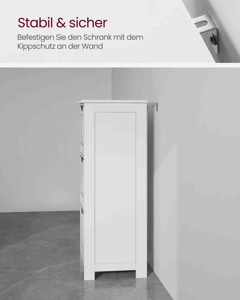 Badezimmerschrank mit 3 oder 4 Schubladen – Kompakt und funktional