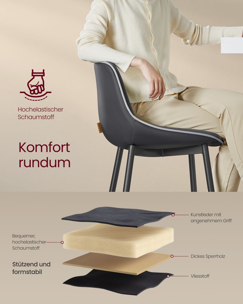 Barhocker 2er Set - Barstühle - Hochstühle