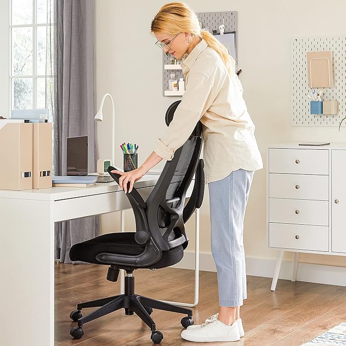 Bürostuhl mit Netzrückenlehne – atmungsaktiv – ergonomisch gestaltet – vollständig verstellbar