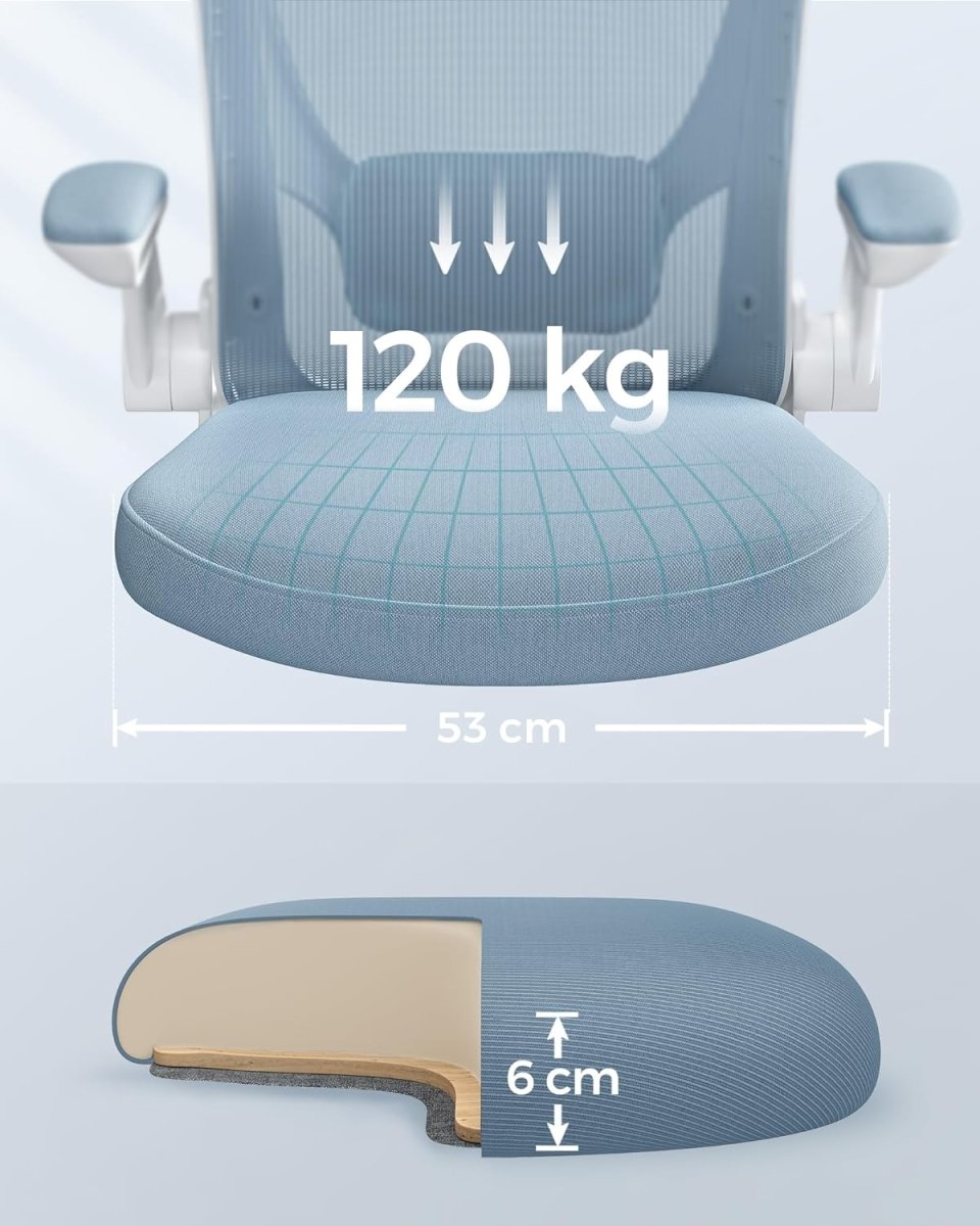 Bürostuhl mit verstellbaren Armlehnen – Ergonomisches Design – Netzrückenlehne