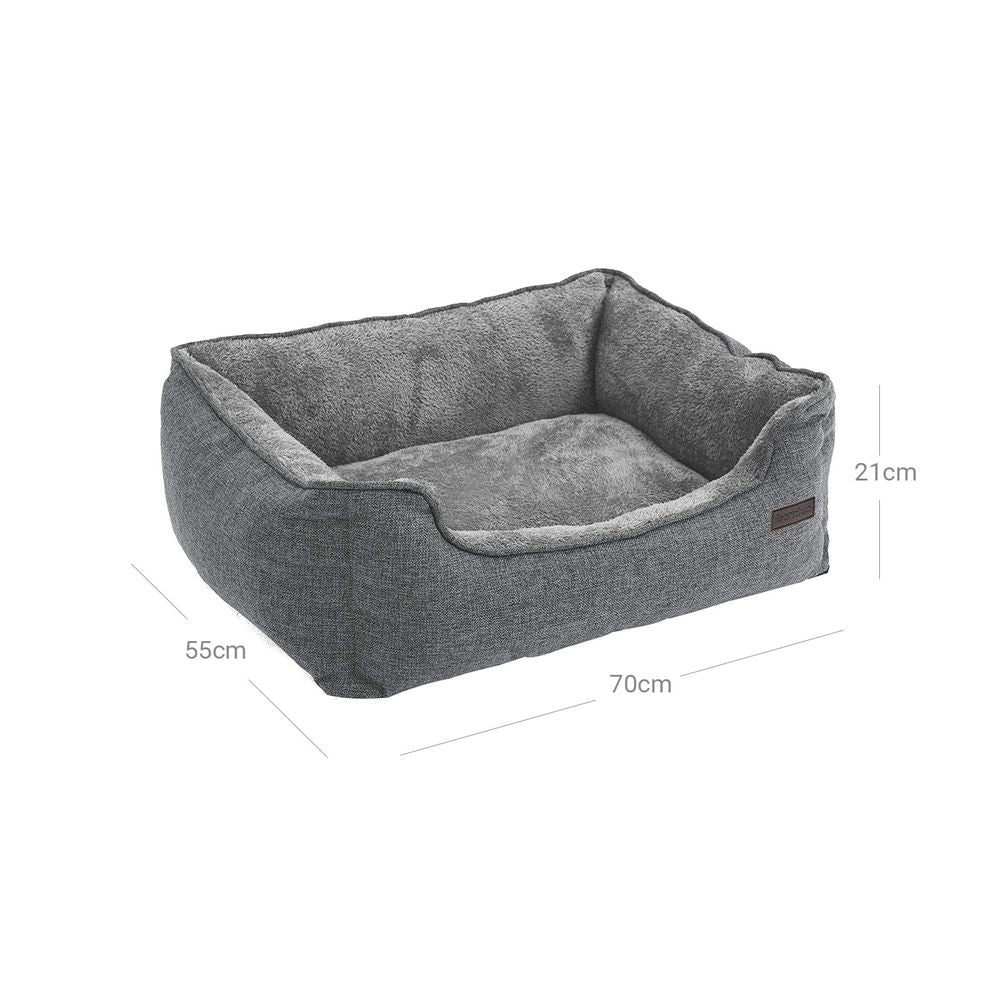 Komfortables Hundebett - Hundekorb rutschfest - Abnehmbarer Bezug