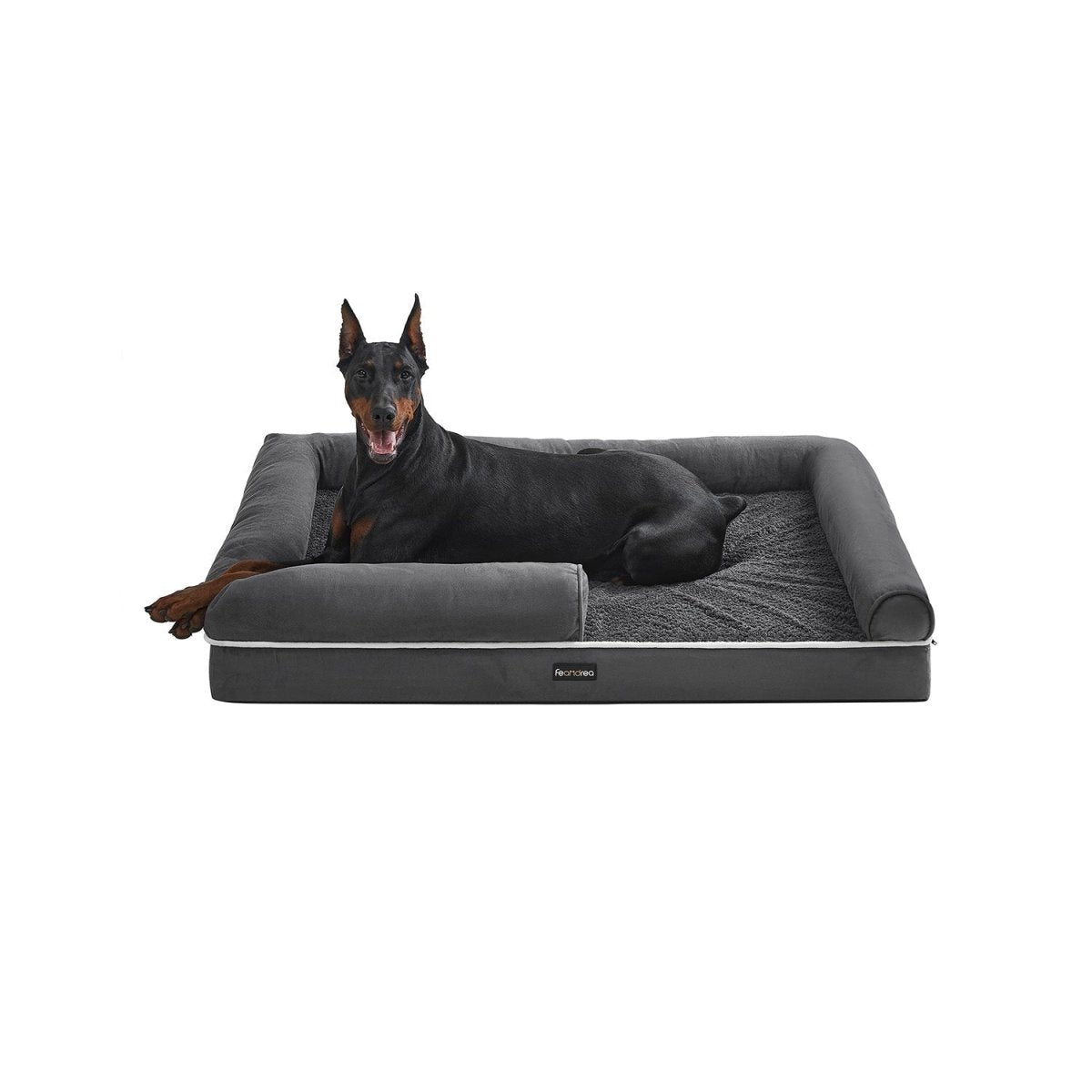 Bequemes Hundebett mit erhöhtem Rand - Hundekorb