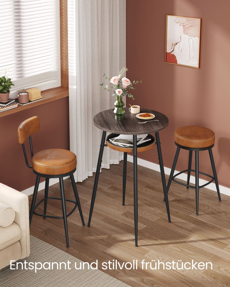 Design-Stehtisch – Runder Tisch mit Schublade – Preisgekröntes Design