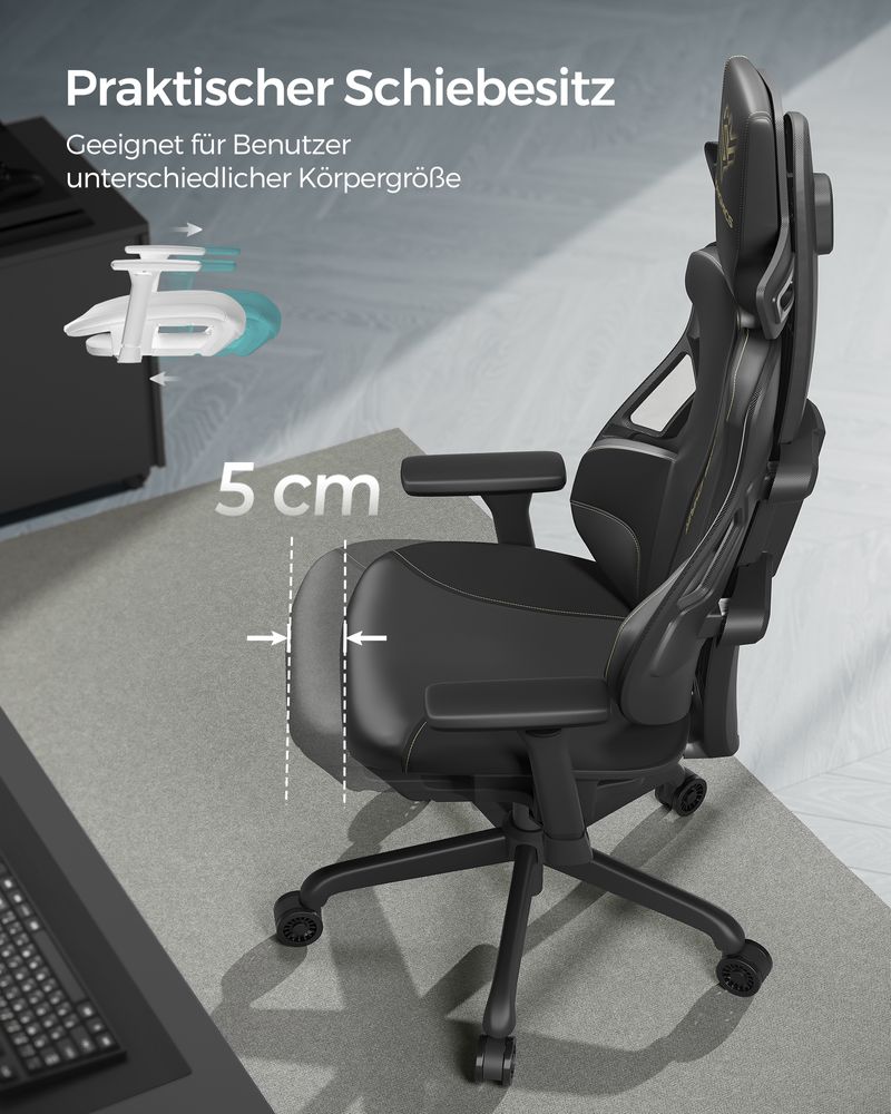 Elite Gaming 2.0 Ergonomischer Gaming-Stuhl – Vollständig verstellbarer Gaming-Stuhl – Gaming-Stuhl