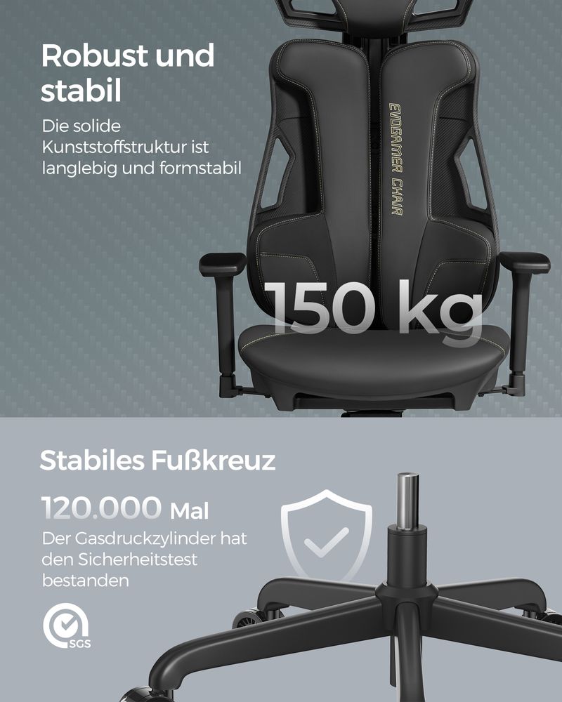 Elite Gaming 2.0 Ergonomischer Gaming-Stuhl – Vollständig verstellbarer Gaming-Stuhl – Gaming-Stuhl
