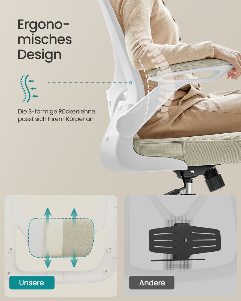 Ergonomischer Bürostuhl mit Kopfstütze – Komfort und Unterstützung