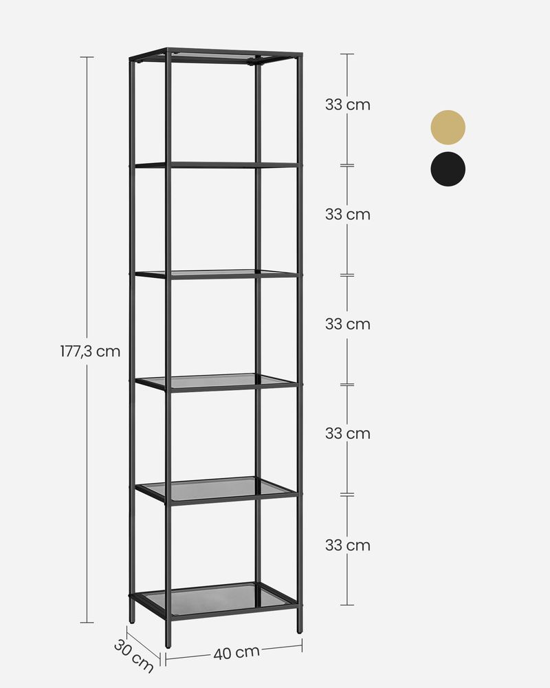 Glas-Eckschrank mit 5 oder 6 Etagen – Stilvoll & platzsparend