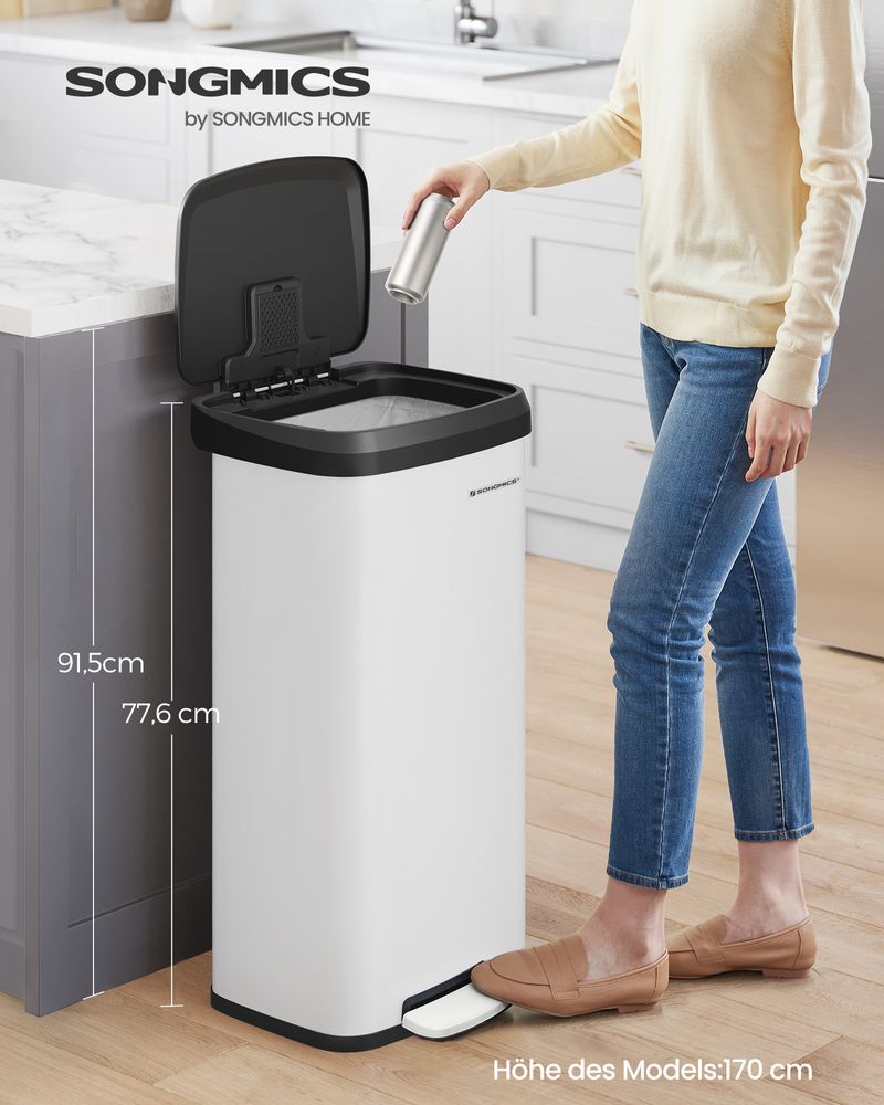 Großer Abfalleimer 68 Liter - Abfalleimer - Treteimer