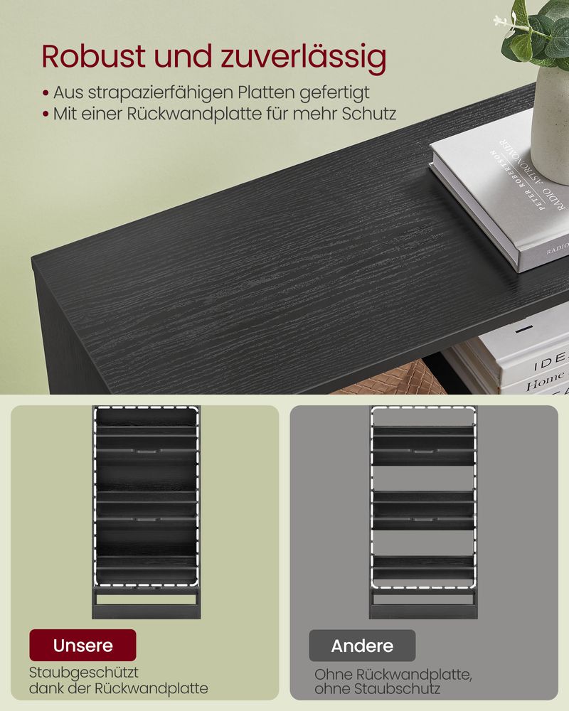 Hoher und vielseitiger Schuhschrank mit stilvollem Design