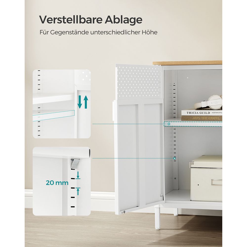 Industrieller Lagerschrank mit verstellbarem Regal - Stilvoll