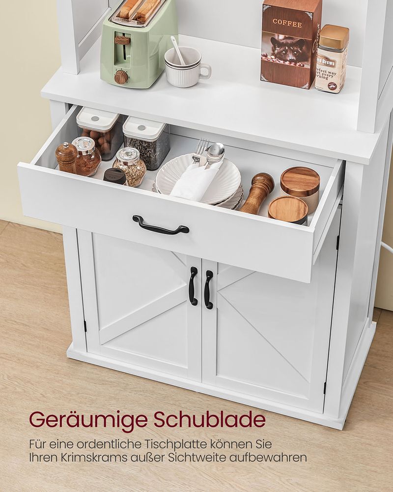 Küchenschrank mit Beleuchtung und Steckdose