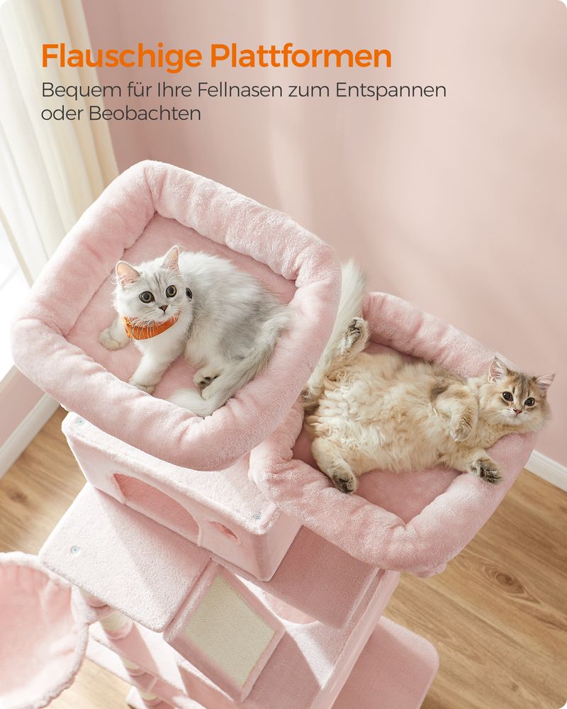 Kratzbaum 206 cm – Der ultimative Spiel- und Ruheplatz für Ihre Katze