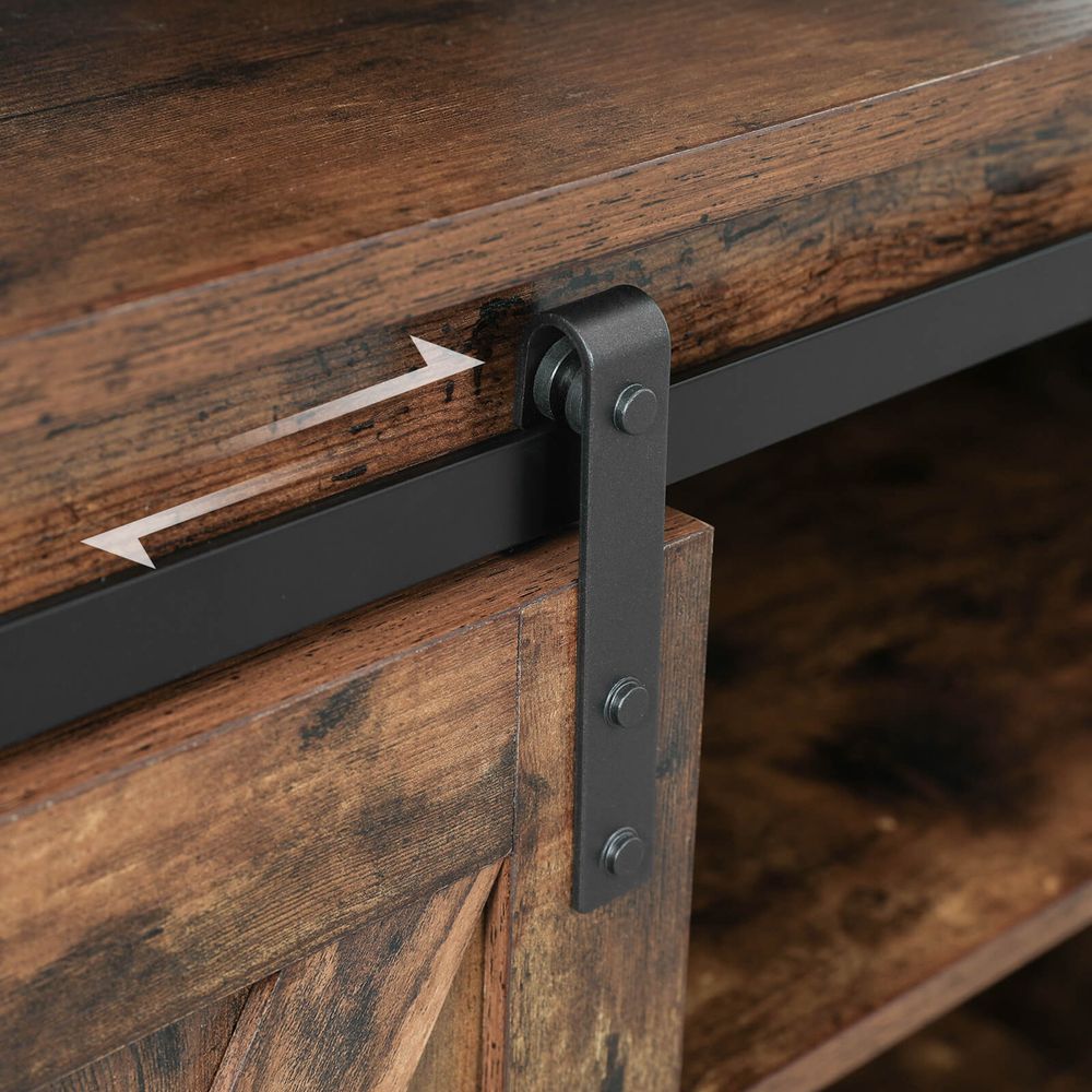 Country-TV-Schrank mit Scheunentüren – Stabiles & geräumiges Design