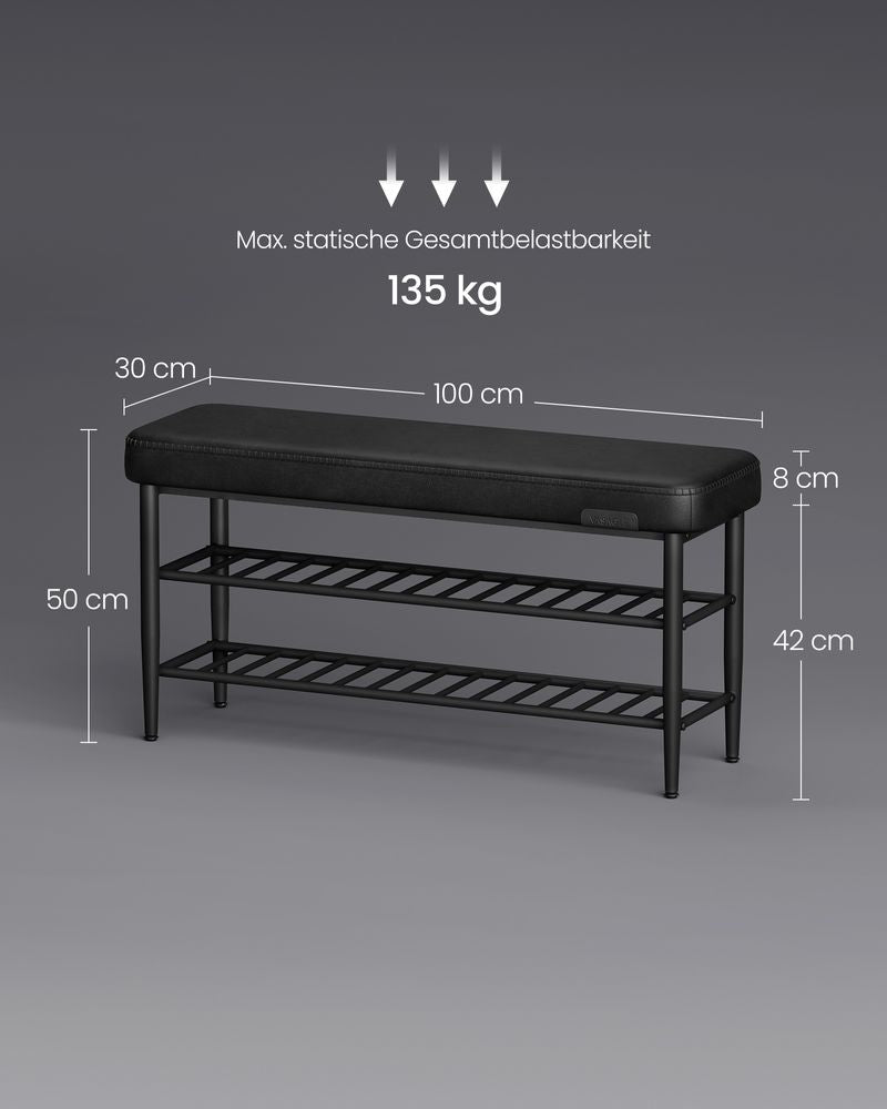 Luxus Schuhbank - Polstersofa mit Stauraum