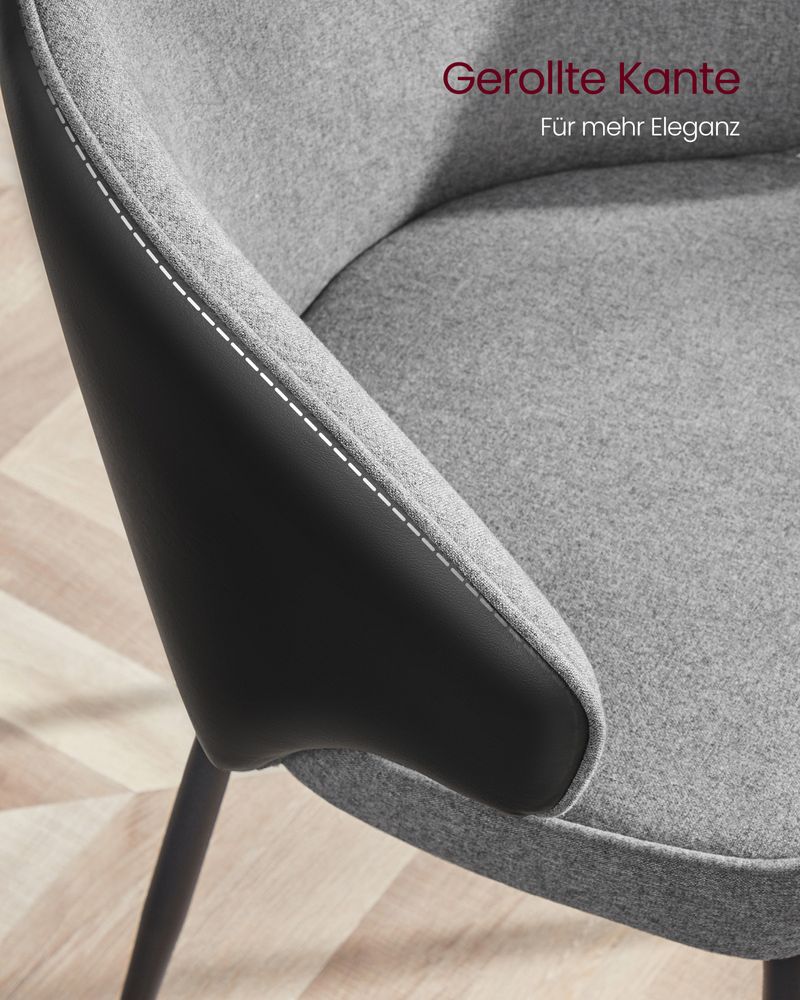 Moderne Esszimmerstühle mit Armlehnen – 2er-Set