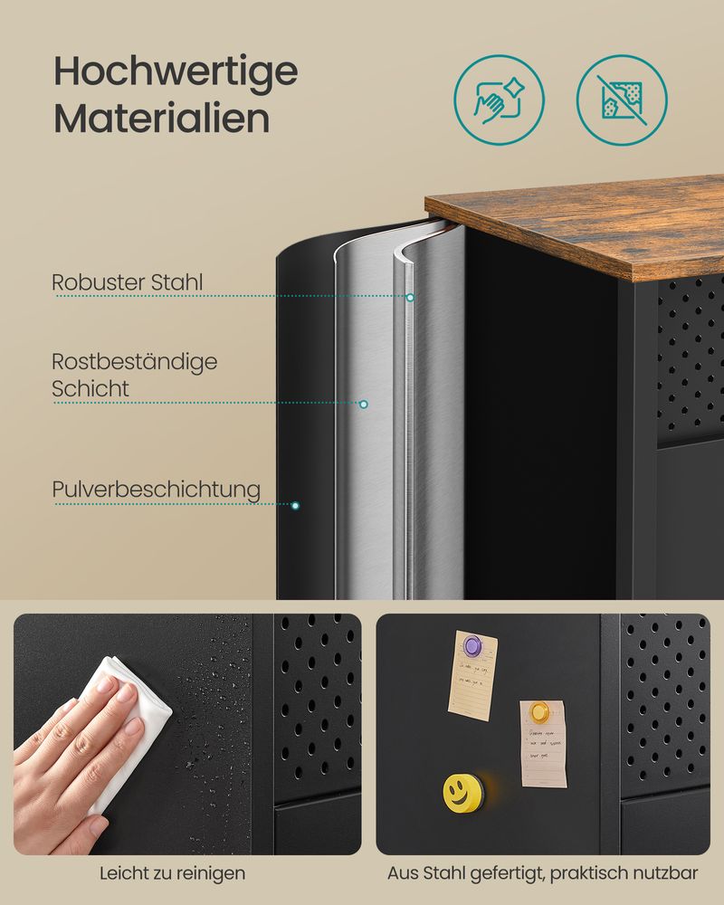 Multifunktionaler Aufbewahrungsschrank – Stilvoll und vielseitig