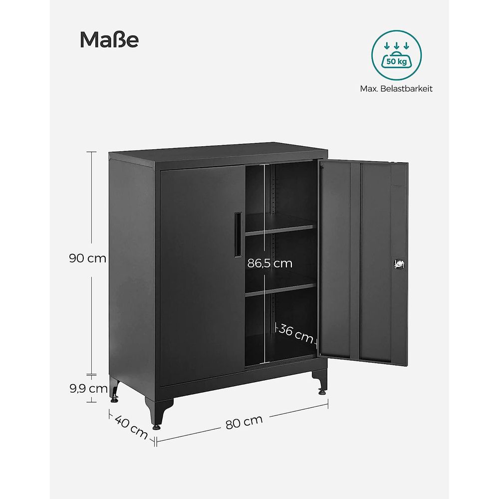 Multifunktionaler Lagerschrank mit verstellbaren Regalen - Archivschrank