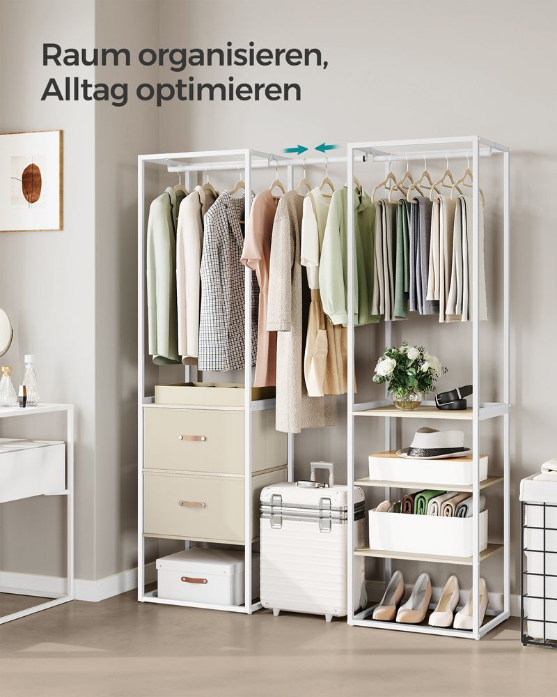 Offener Kleiderschrank mit verstellbarem Design – praktisch und robust