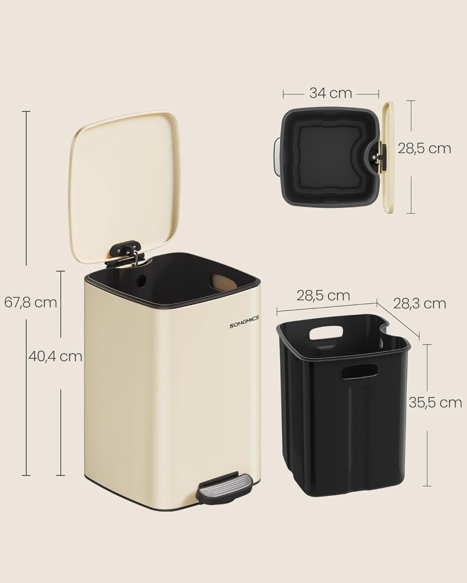 Treteimer 20 oder 30L - Stilvoll - Soft-Close