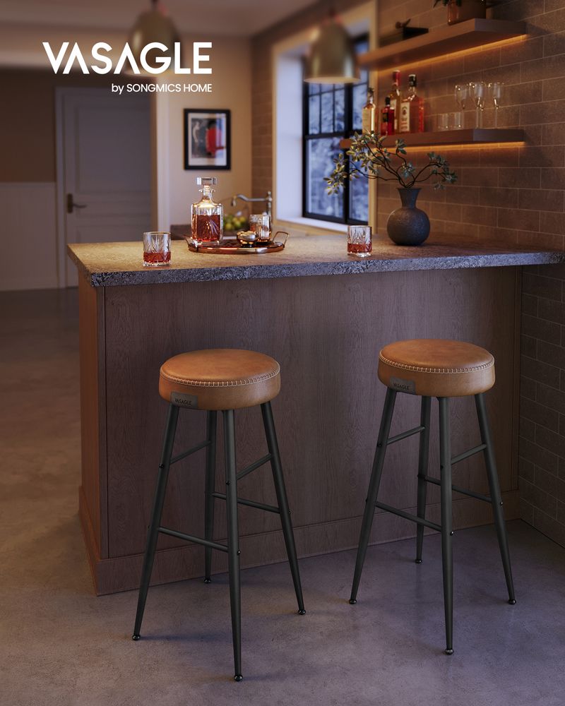 2er-Set Barhocker – Luxus-Küchenstühle – Verstellbare Beine