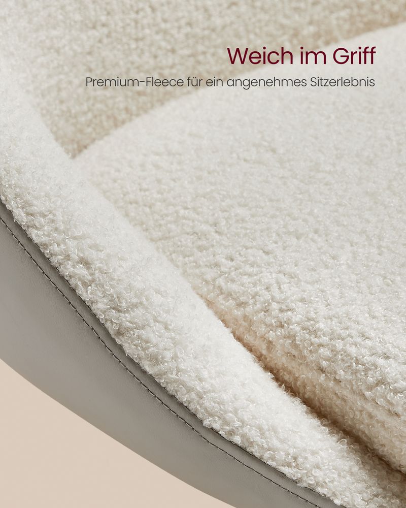 2er-Set Luxus-Barhocker – Bouclé – Samt – Verstellbar