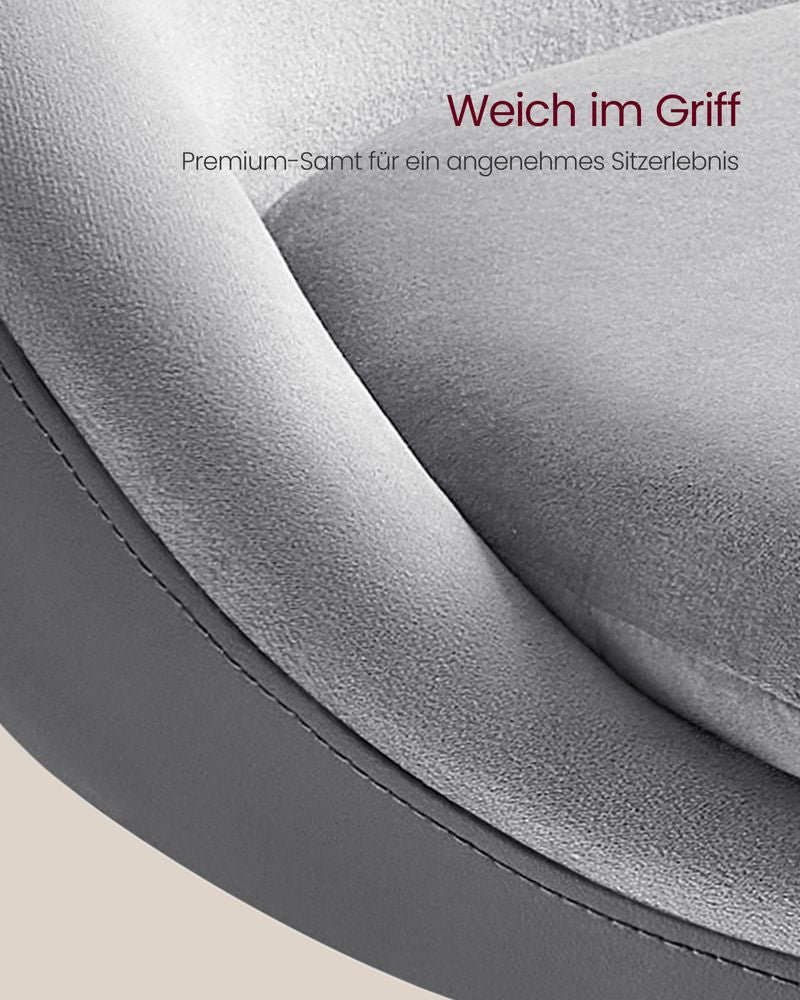 2er-Set Luxus-Barhocker – Bouclé – Samt – Verstellbar