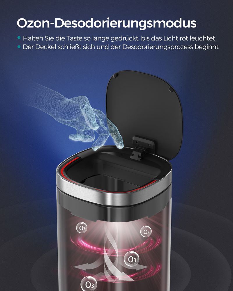 Smart Sensor Abfalleimer 50L - Mülleimer - Kompakt