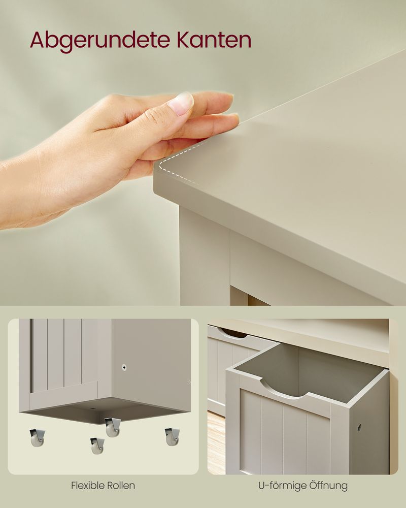 Spielzeugschrank mit 3 Aufbewahrungsbehältern - Stilvoll und praktisch - Kinderzimmer