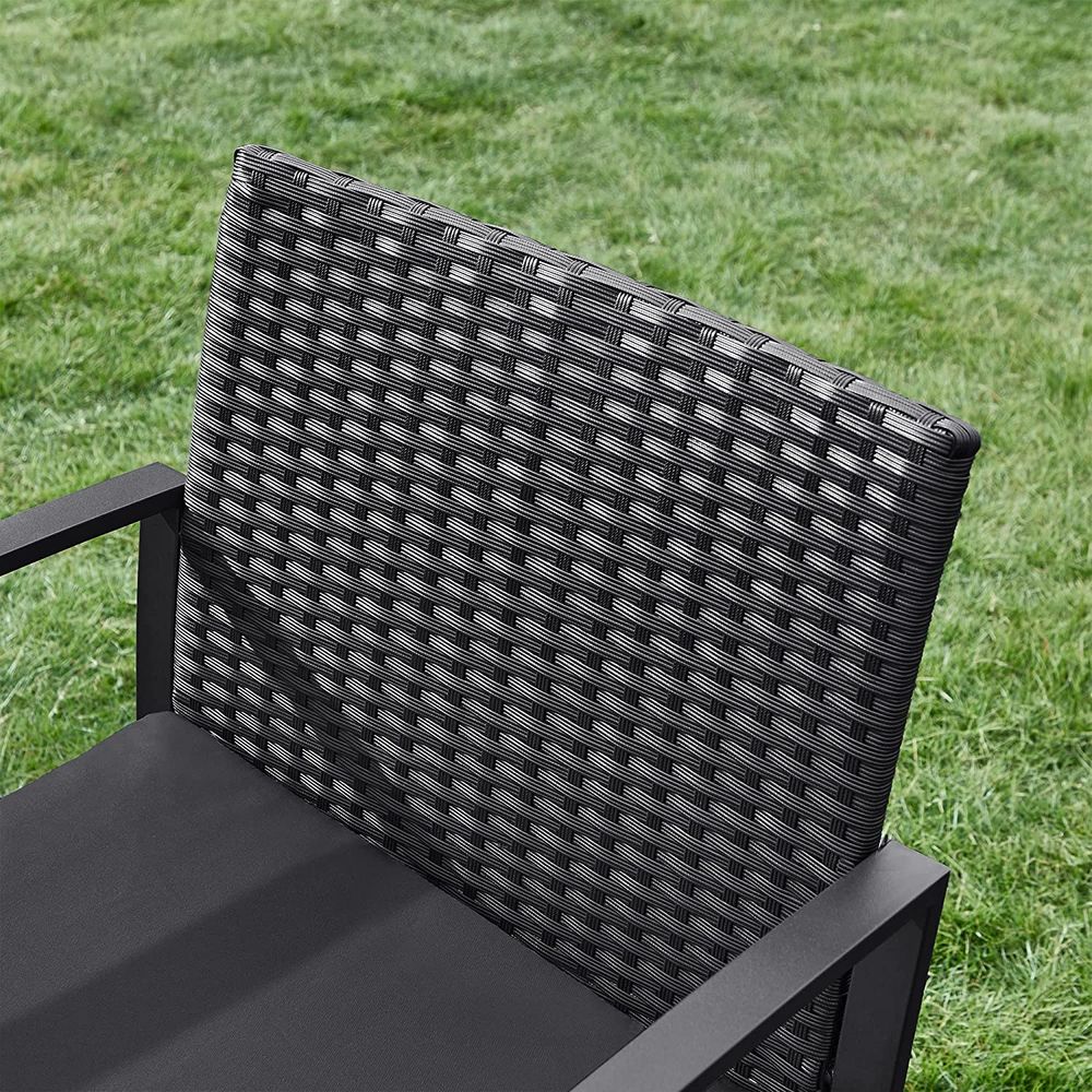 Stilvolles Balkonset in Rattanoptik - Gartenset - Gartenstühle mit Tisch