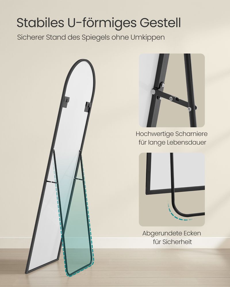 Stilvoller Spiegel - Stehend - Rechteckig
