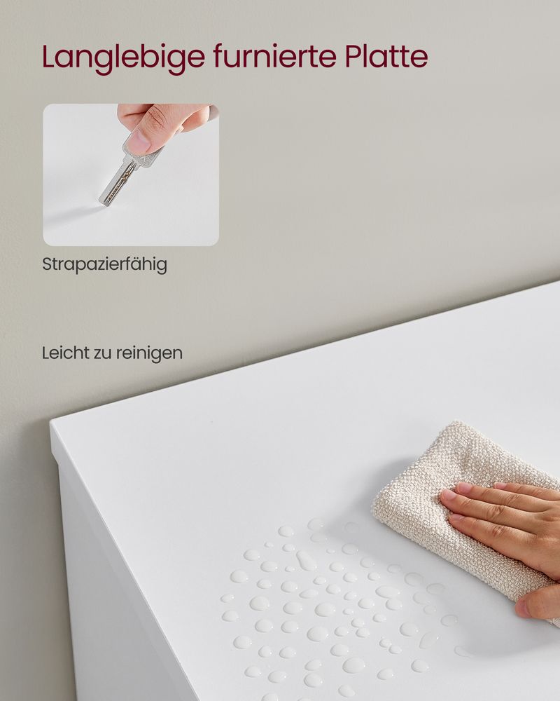 TV-Schrank mit LED-Beleuchtung und verstellbarem Stauraum