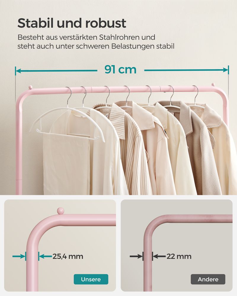 Mobiler Kleiderständer mit hoher Tragkraft – praktisch & vielseitig
