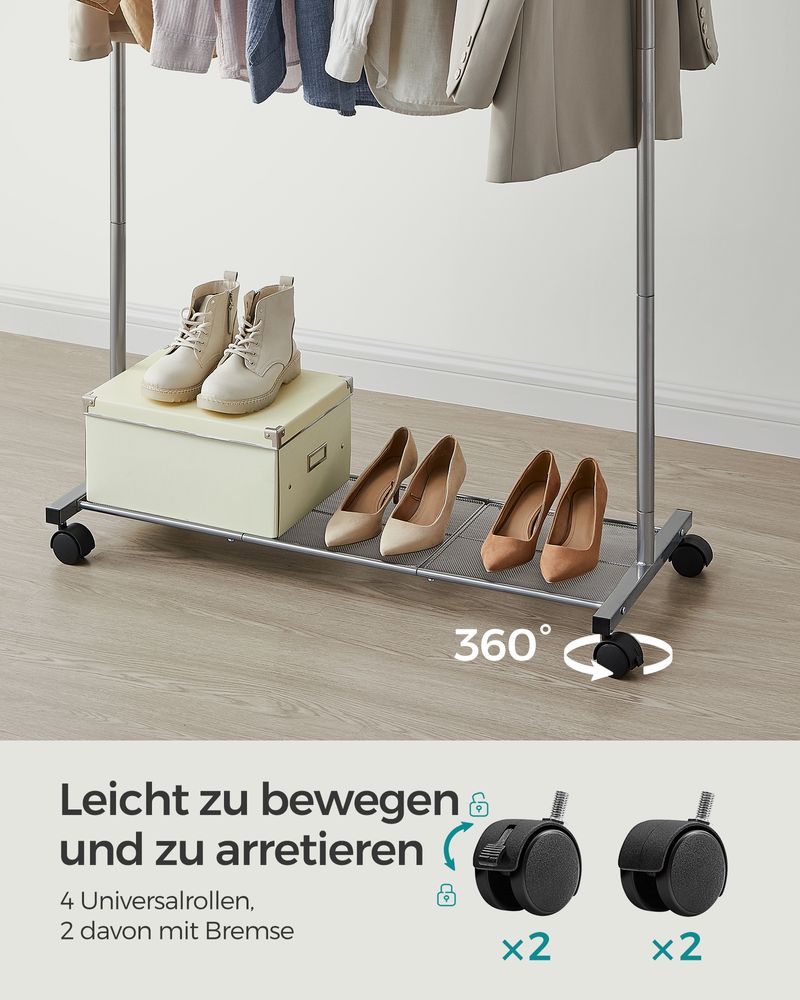 Mobiler Kleiderständer mit hoher Tragkraft – praktisch & vielseitig