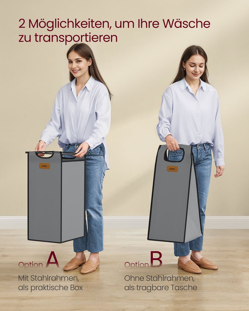 Wäschekorbwagen - Wäschewagen - Wäschekorb auf Rädern