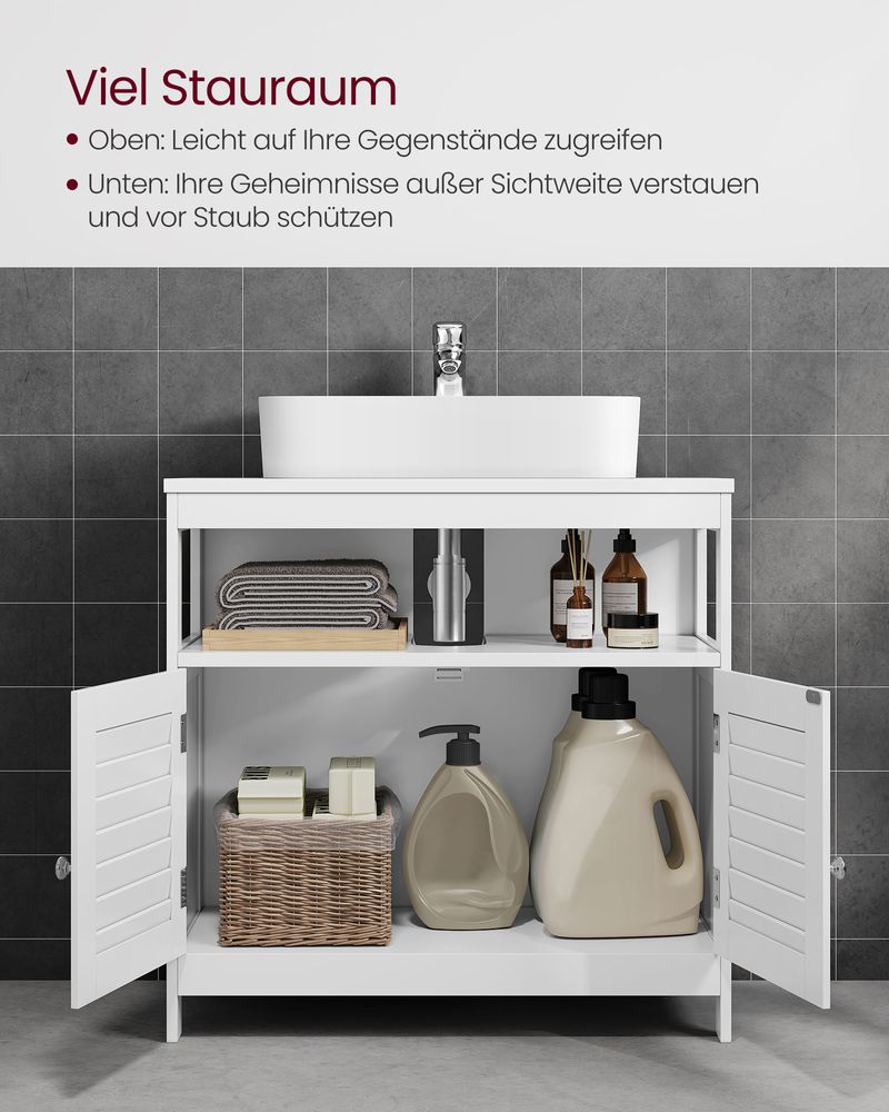 Waschbeckenschrank - Badezimmerschrank - Schrank unter Waschbecken
