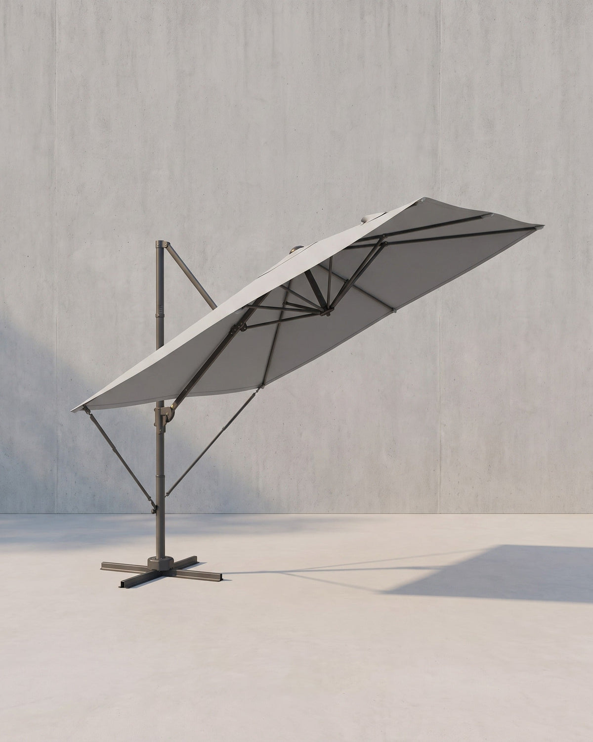 Ampelschirm 270 x 270 cm - Stufenlos verstellbar und 360° drehbar