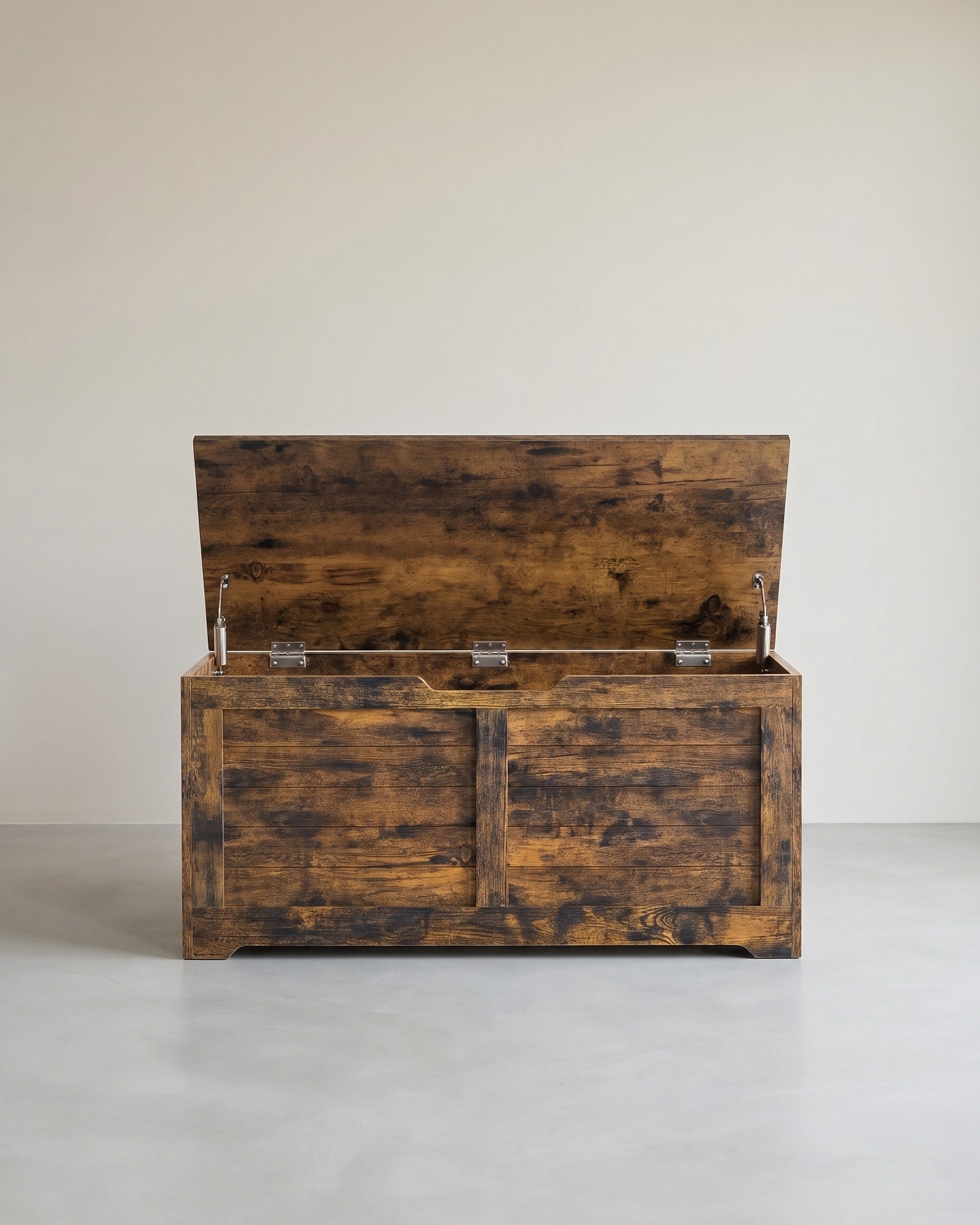 Aufbewahrungsbank mit Deckel – Schuhbank – Sitzbank mit hoher Tragkraft – Für Flur, Schlafzimmer oder Wohnzimmer – Braun