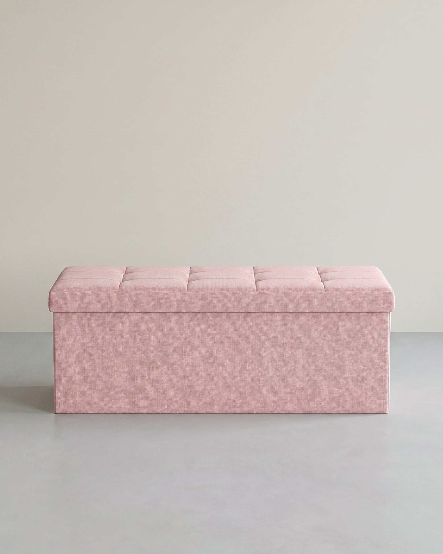 Truhenbank mit Deckel – Bis 300 kg belastbar – Klappbar – Verschiedene Farben & Größen – Rosa