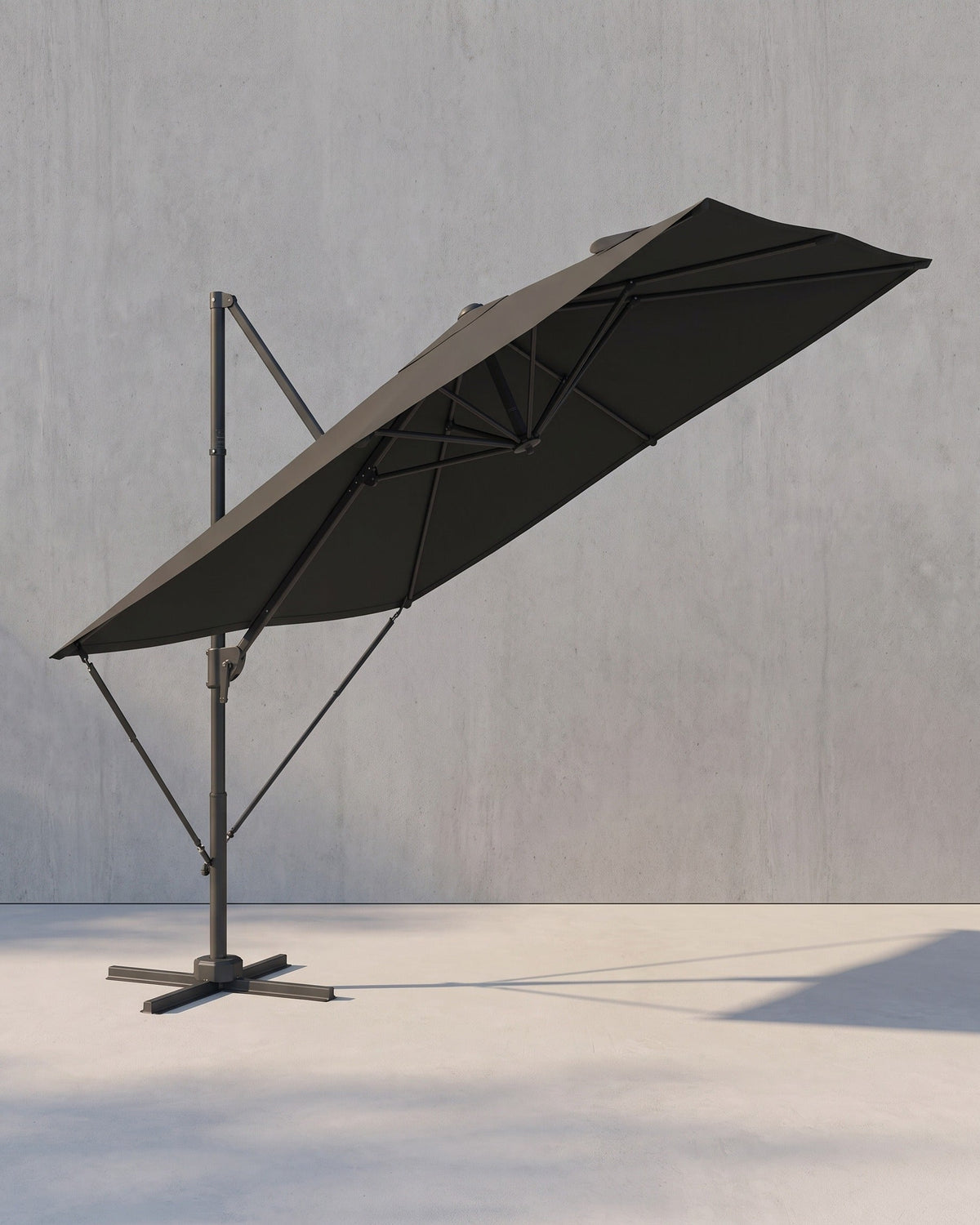 Ampelschirm 270 x 270 cm - Stufenlos verstellbar und 360° drehbar