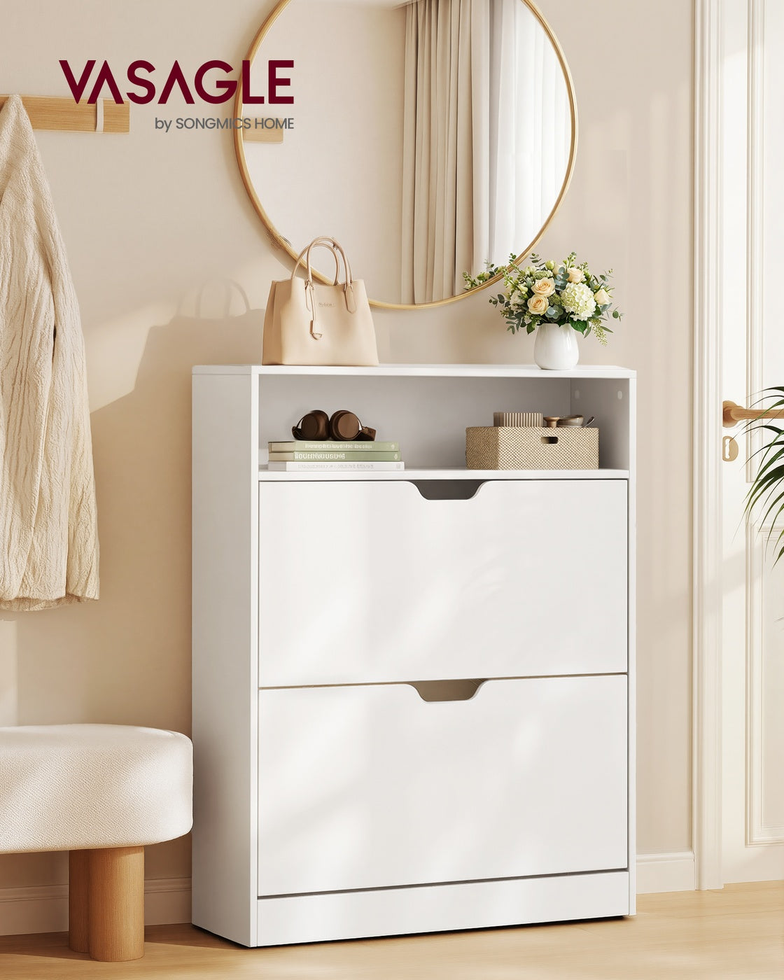 Schuhschrank modern – verstellbare Aufteilung – extra Stauraum