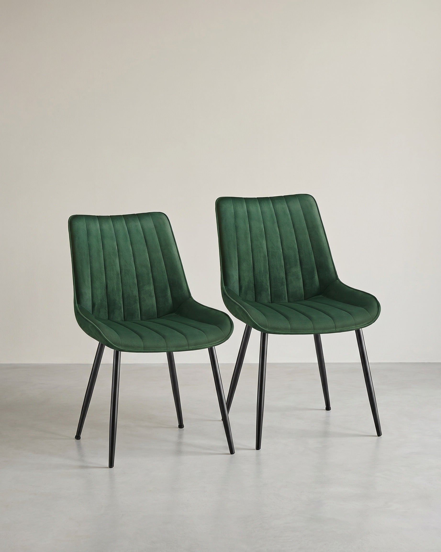 Esszimmerstuhl 2er-Set – ergonomisches Design – bequeme Polsterung – Stahlbeine