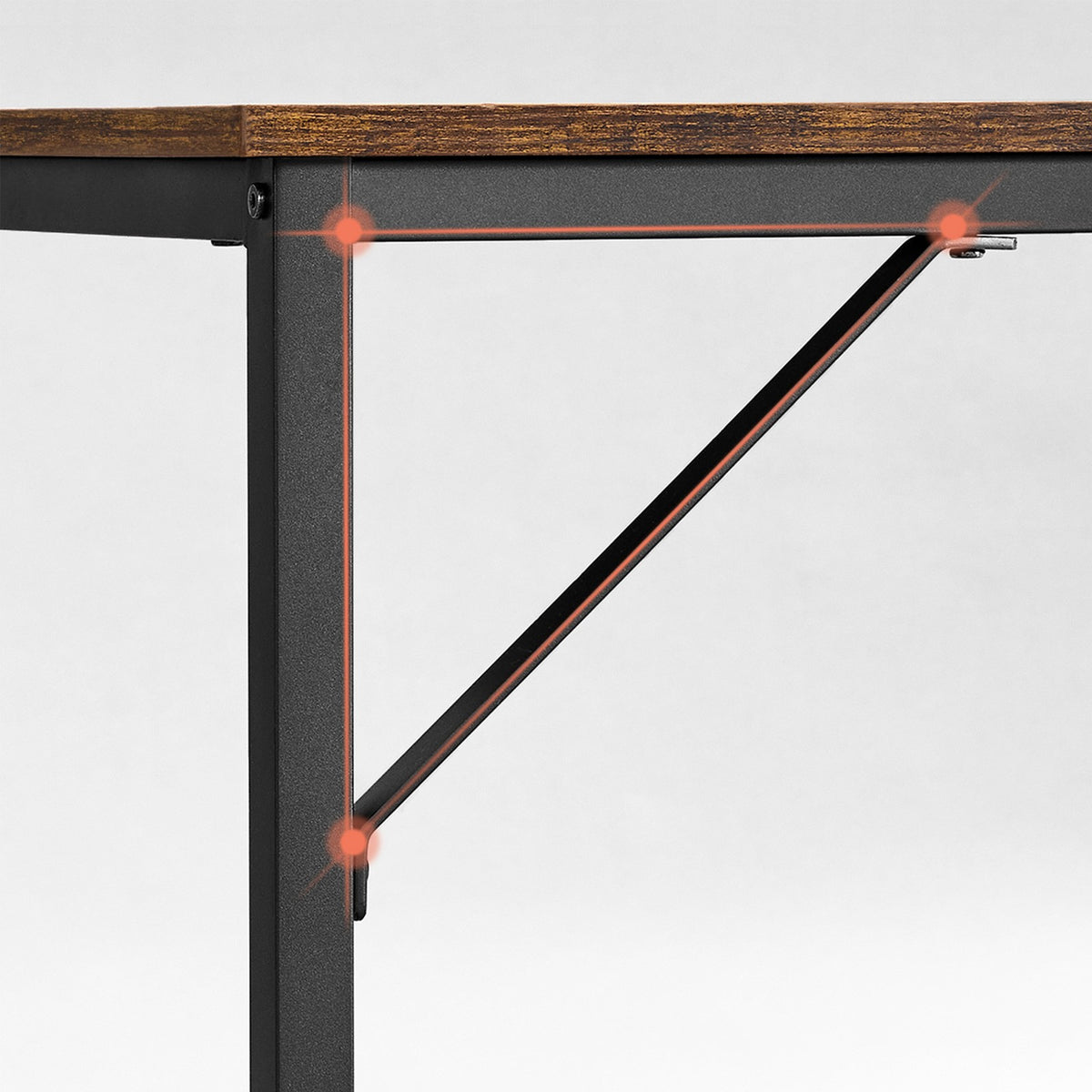 Schreibtisch im Industriedesign – Kompakt und stabil – Bis 50 kg belastbar