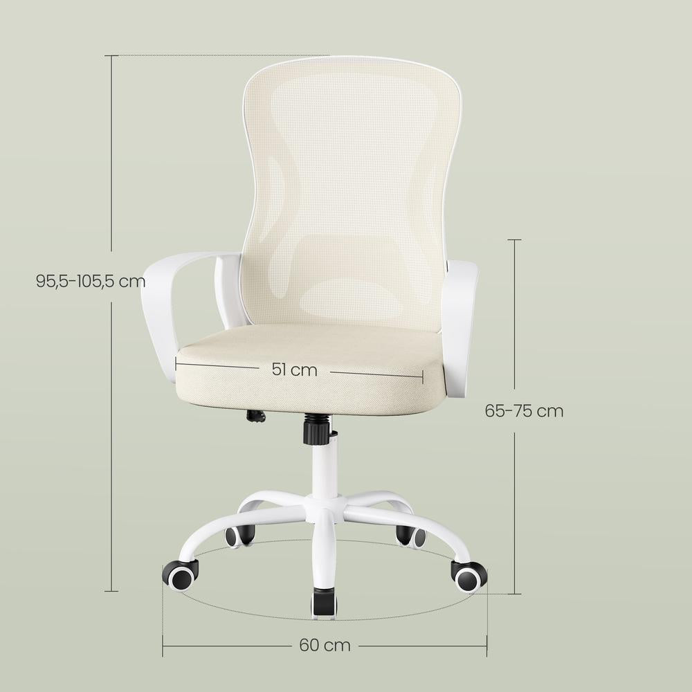 Bürostuhl - Mesh Atmungsaktive Rückenlehne - Mit Wippfunktion - Ergonomisch