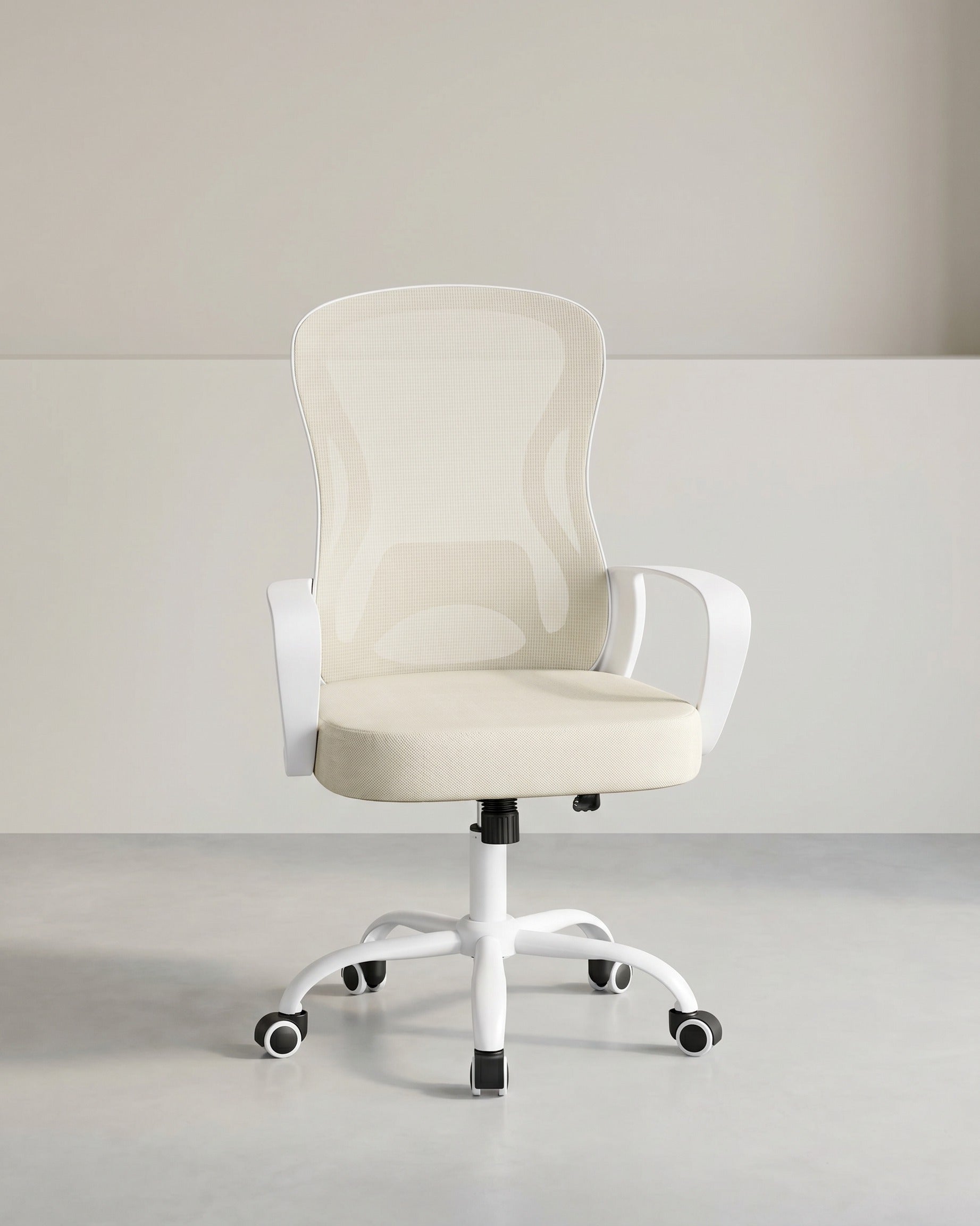Ergonomischer Bürostuhl – Höhenverstellbar – Klappbare Armlehnen – Atmungsaktives Netzgewebe